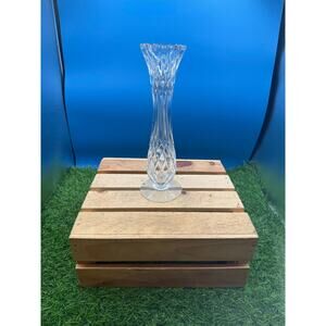 Vintage Galway Crystal Clifden 10" Bud Vase - Irish Hand Cut Lead Crystal